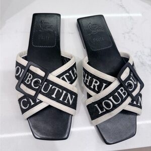 Christian Louboutin Monochrome Logo Sandals